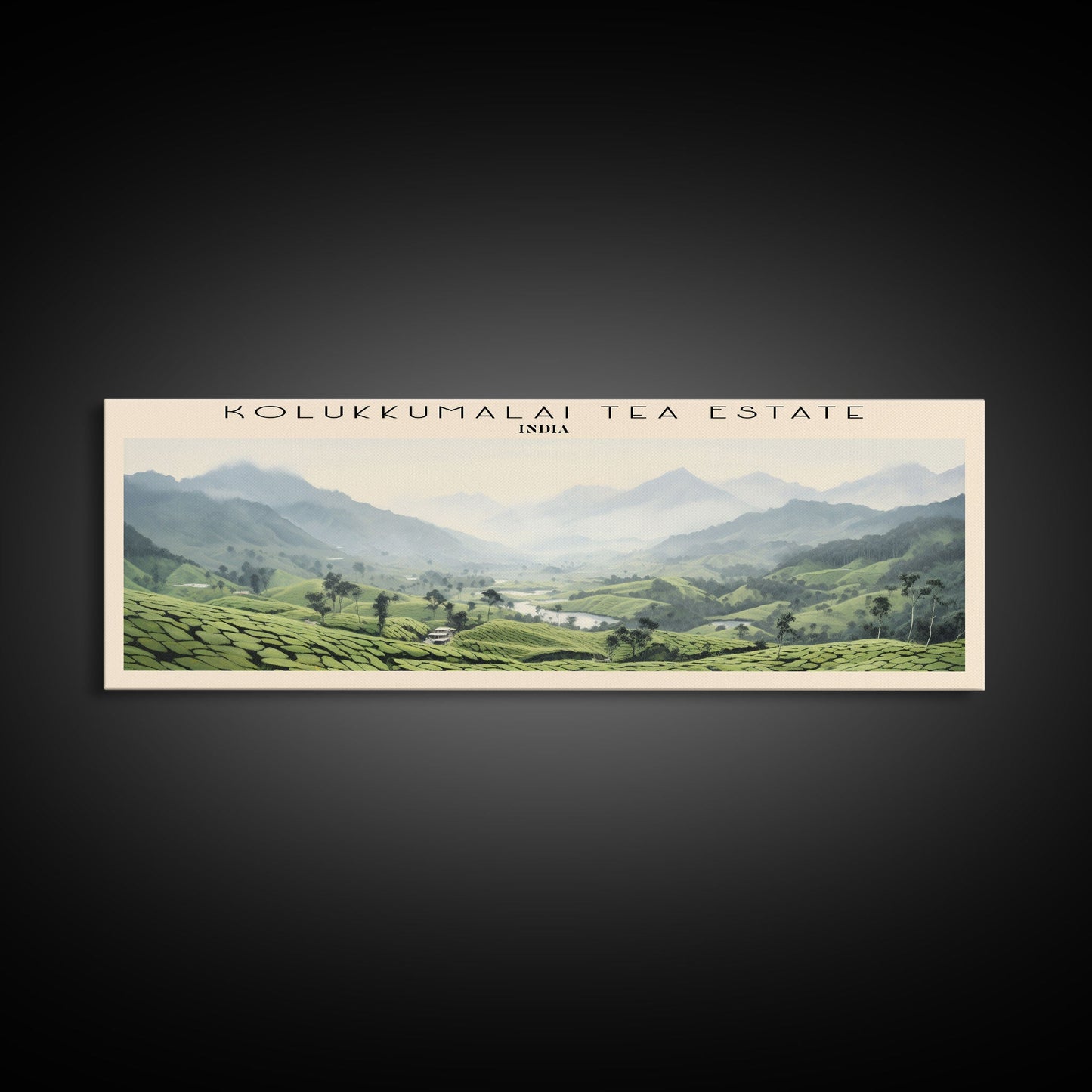 Kolukkumalai Tea Estate Wall Art Travel Poster Print, Gift For Travel Lover, Vacation Gift, COUNTRY Wall Art, Home Decor, Original Art