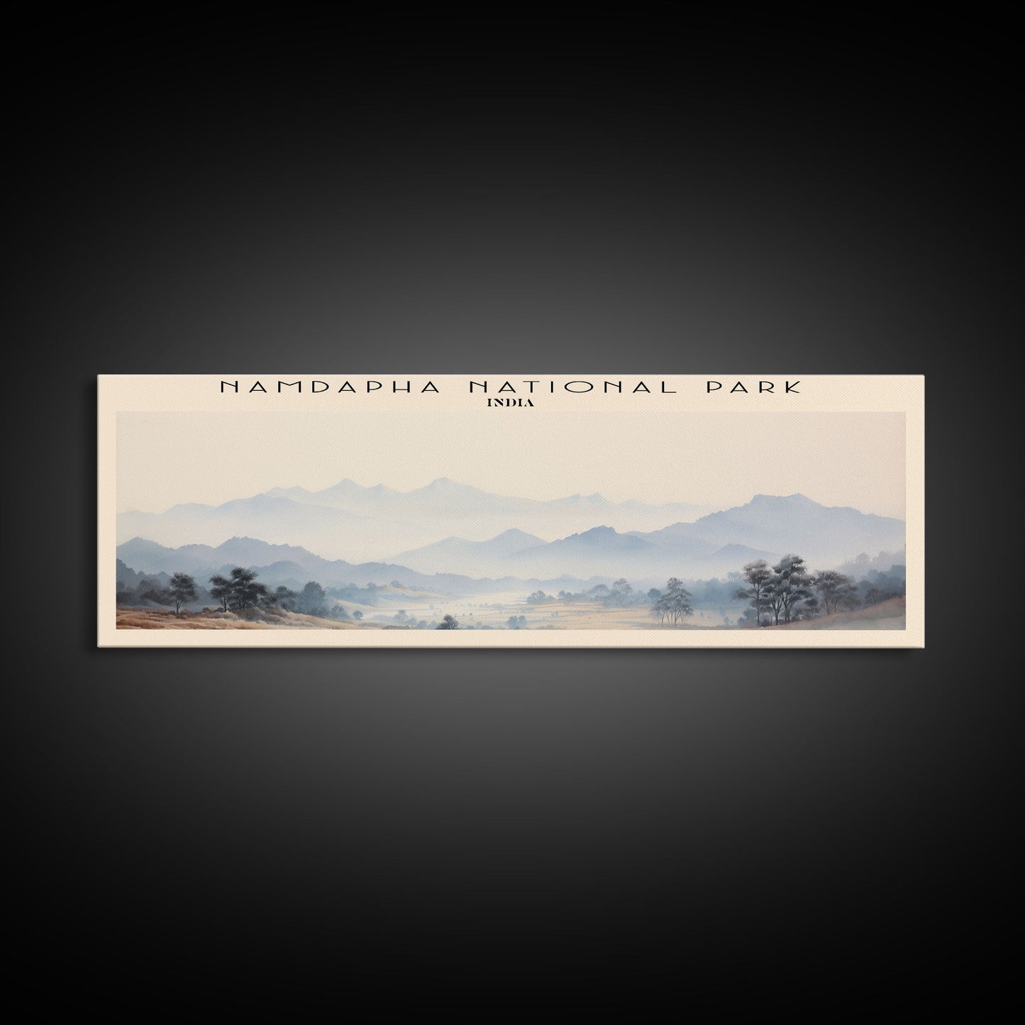 Namdapha National Park Travel Poster Print, Framed Canvas Wall Art, Metal Wall Art, COUNTRY art, Gift For Him, Travel Wall Art, Travel Lover Gift