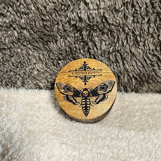 Death Head Moth Round Box