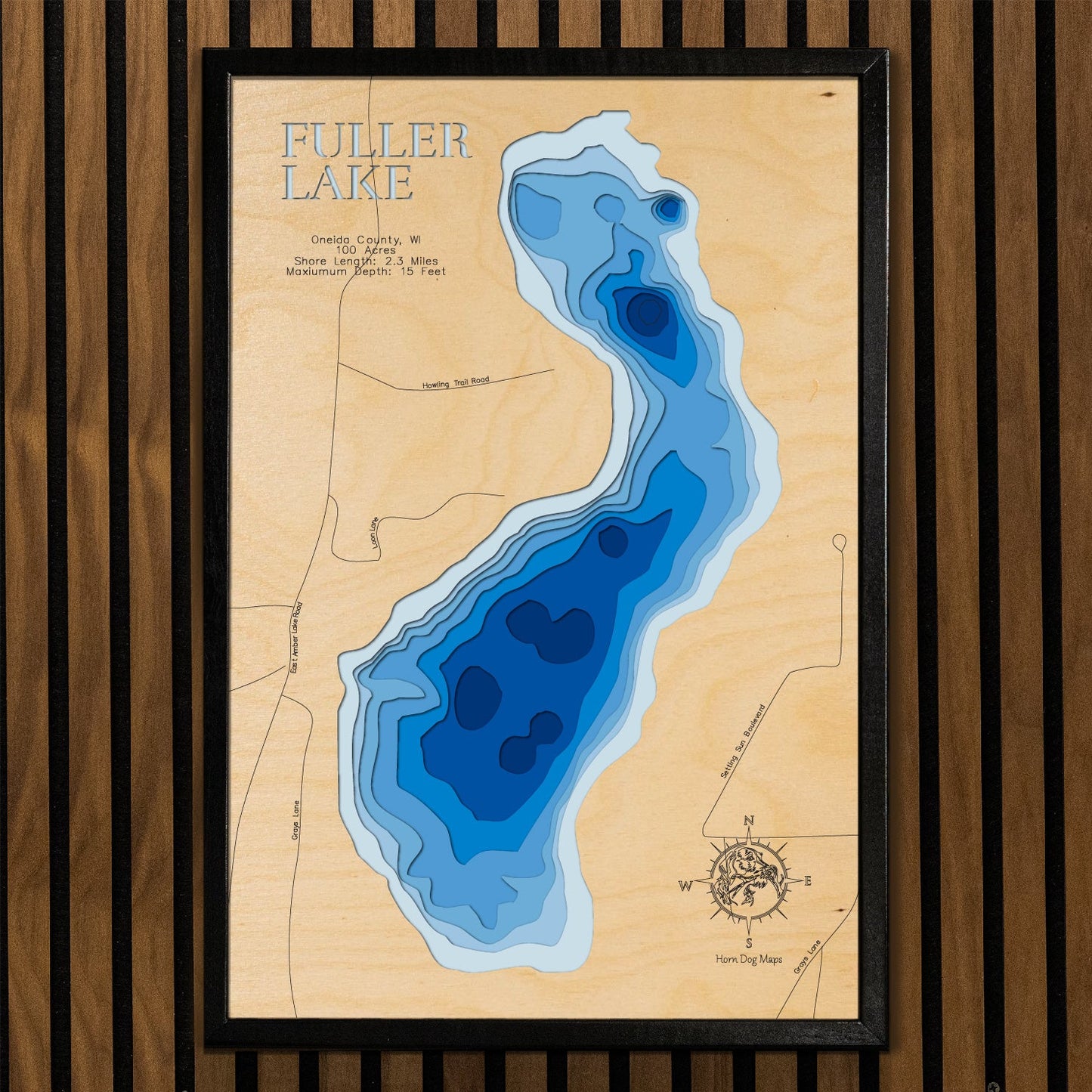 Fuller Lake in Oneida County, Minnesota