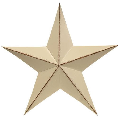 Distressed White Barn Star 18" (Pack of 2)