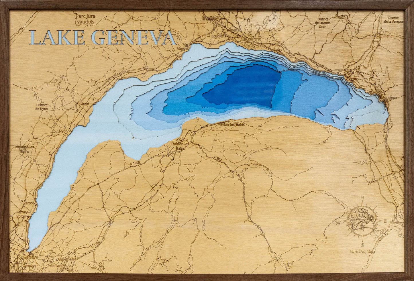 Lake Geneva in Switzerland and France