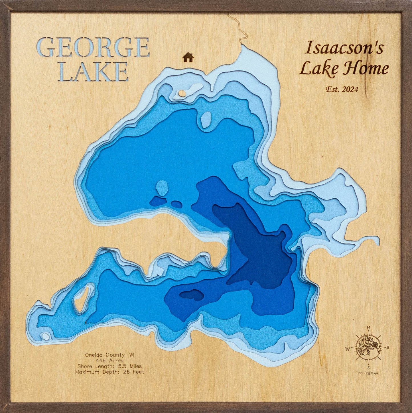 George Lake in Oneida County, Wisconsin