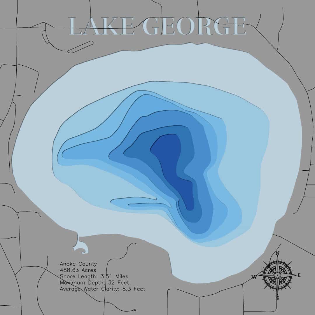 Lake George in Anoka County, Minnesota