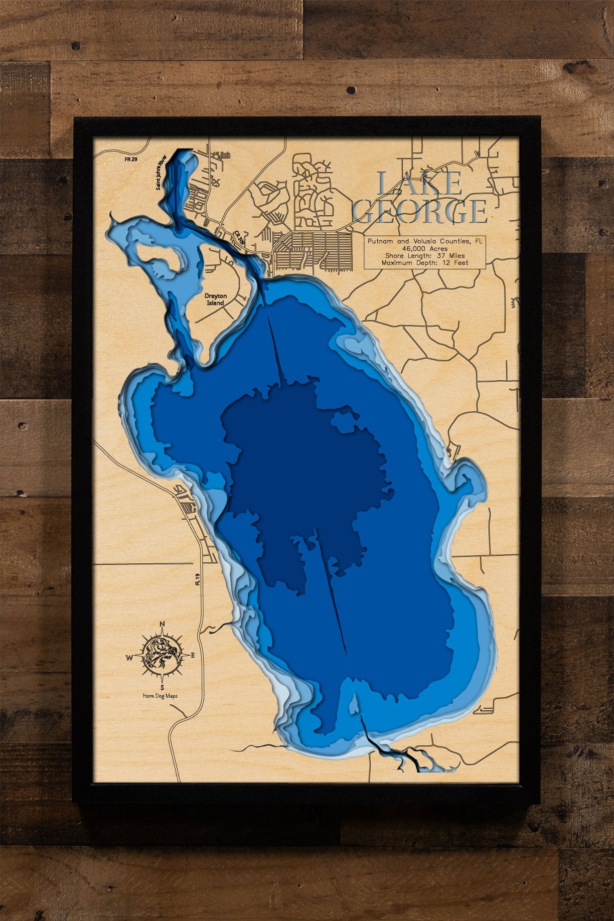 Lake George in Putnam and Volusia Counties, Florida