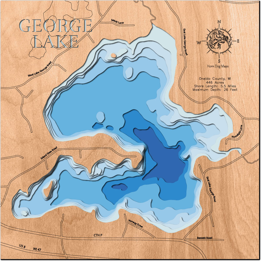 George Lake in Oneida County, Wisconsin