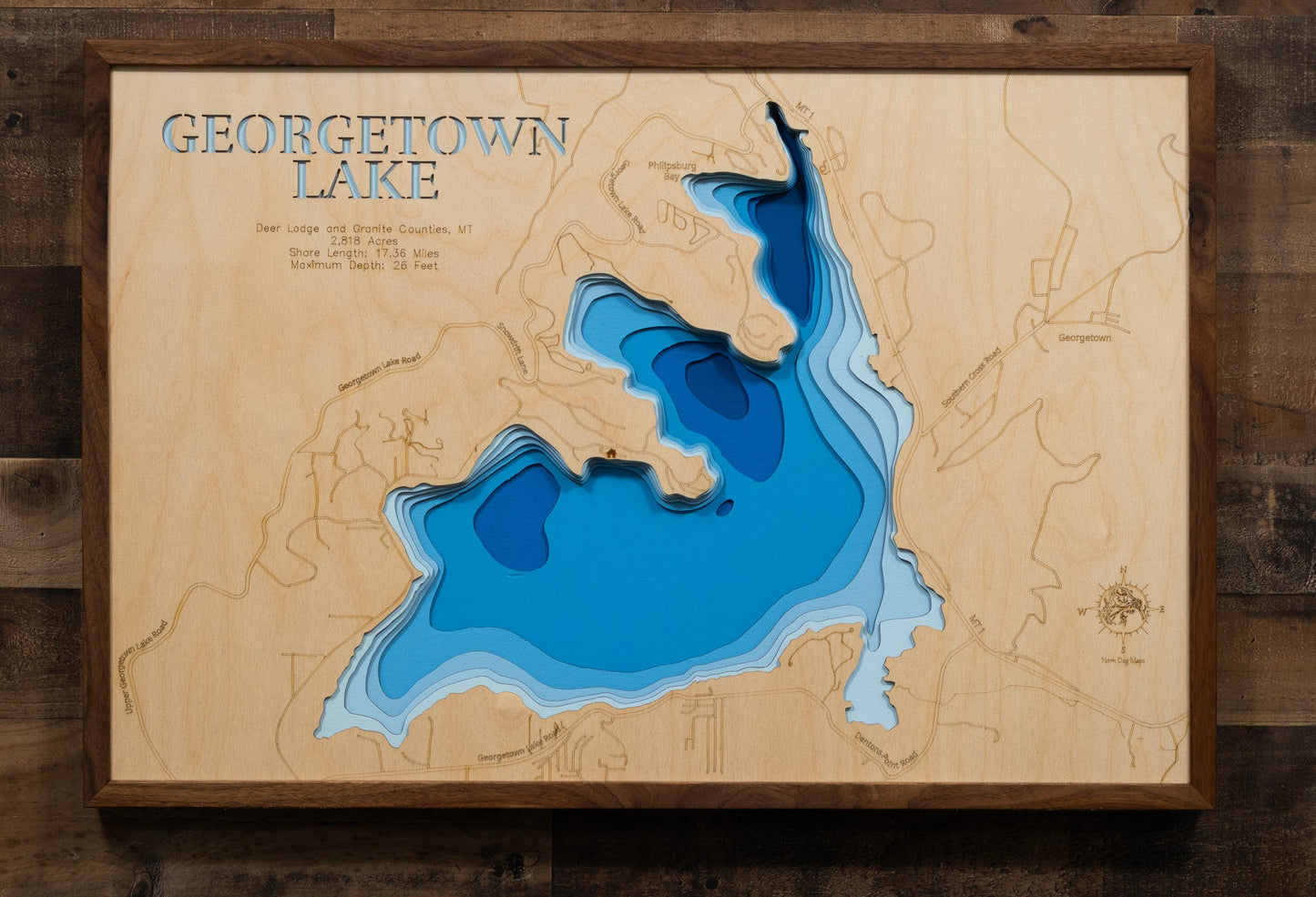 Georgetown Lake in Deer Lodge County and Granite County, Montana