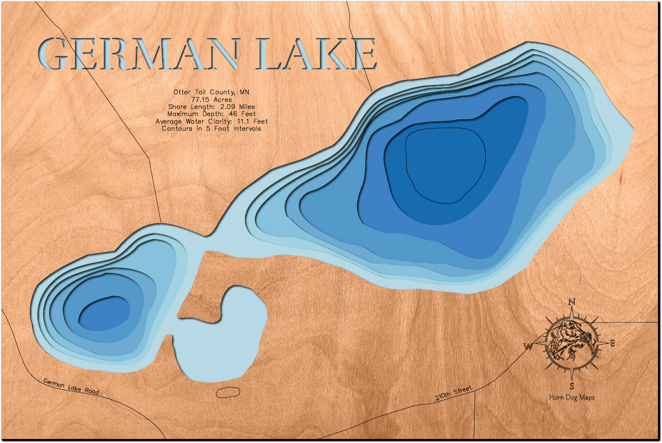 German Lake in Otter Tail County, Minnesota