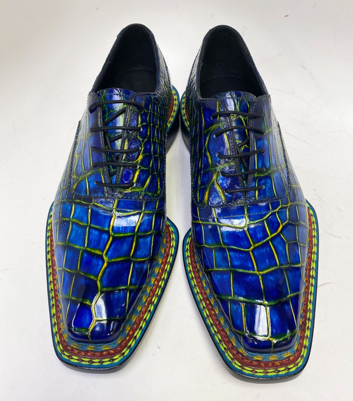 Maurice Ghost II Alligator Oxford - Navy