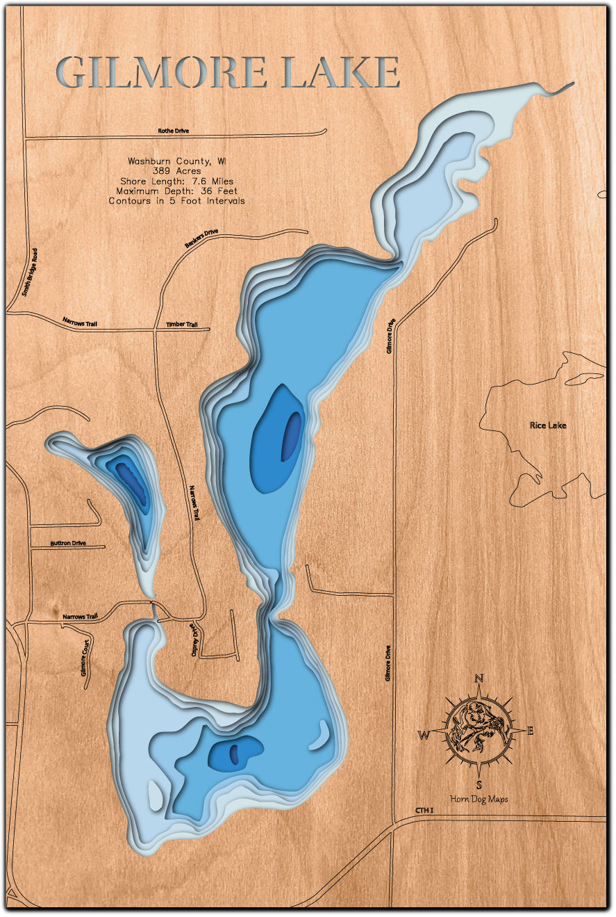 Gilmore Lake in Washburn County, Wisconsin