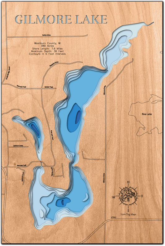 Gilmore Lake in Washburn County, Wisconsin