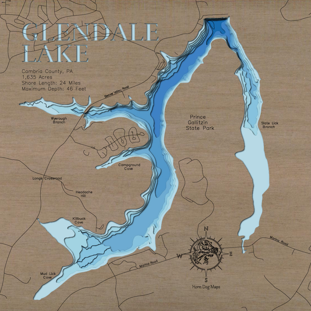 Glendale Lake in Cambria County, Pennsylvania
