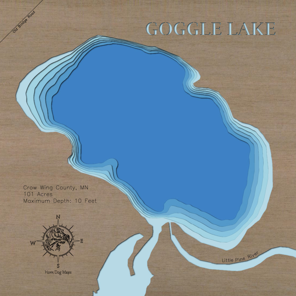 Goggle Lake in Crow Wing County, Minnesota