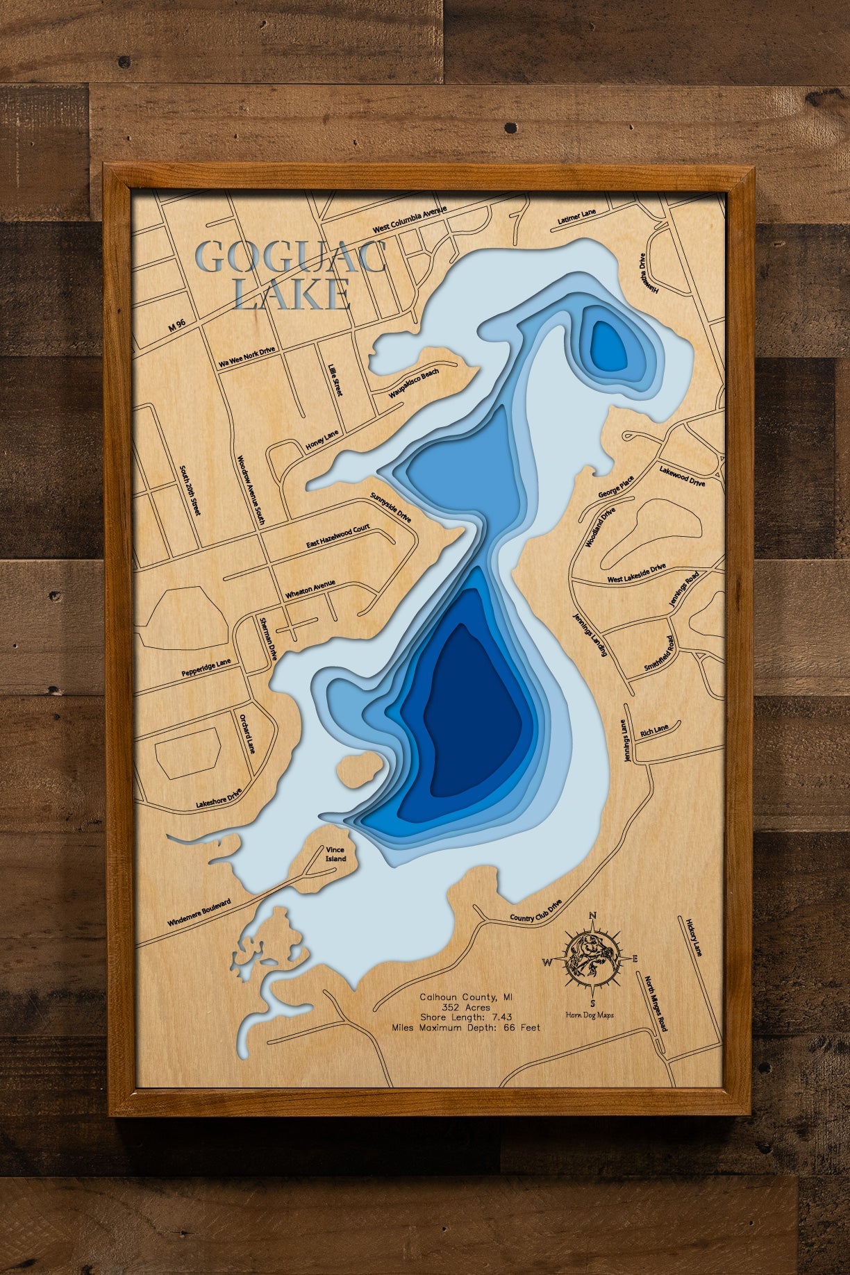 Goguac Lake in Calhoun County, Michigan