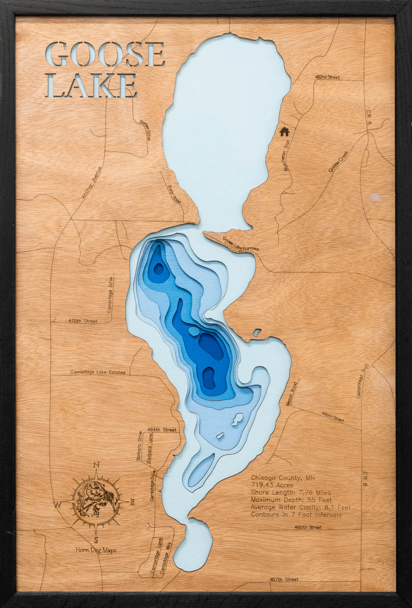 Goose Lake in Chisago County, Minnesota