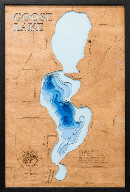 Goose Lake in Chisago County, Minnesota