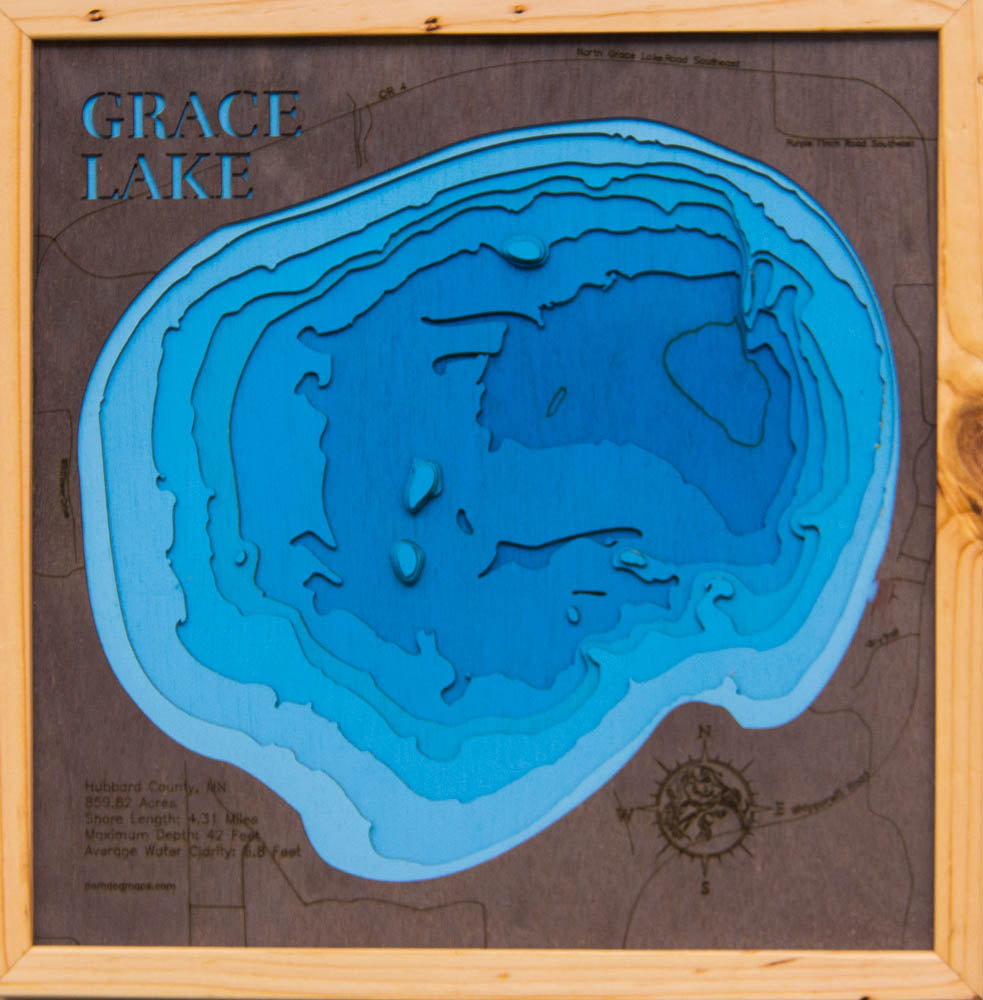 Grace Lake in Hubbard County, Minnesota