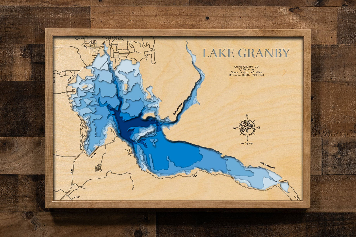 Lake Granby in Grand County, Colorado