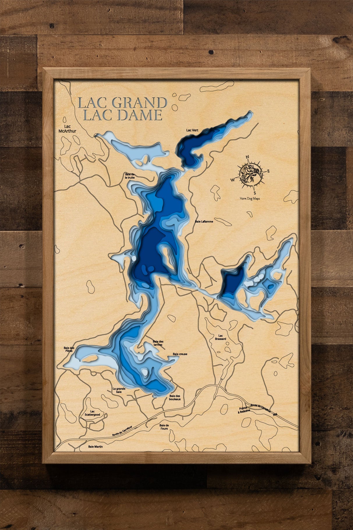 Lac Dame and Lac Grand in Val-des-Monts, Quebec