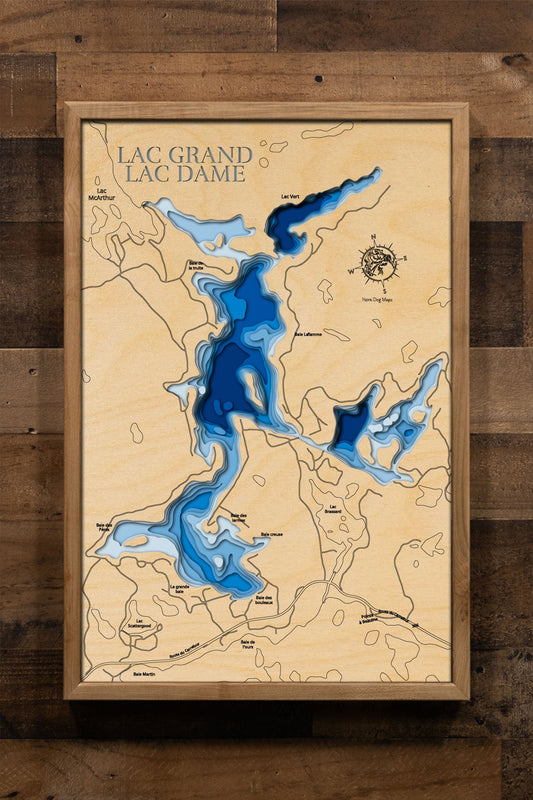 Lac Dame and Lac Grand in Val-des-Monts, Quebec