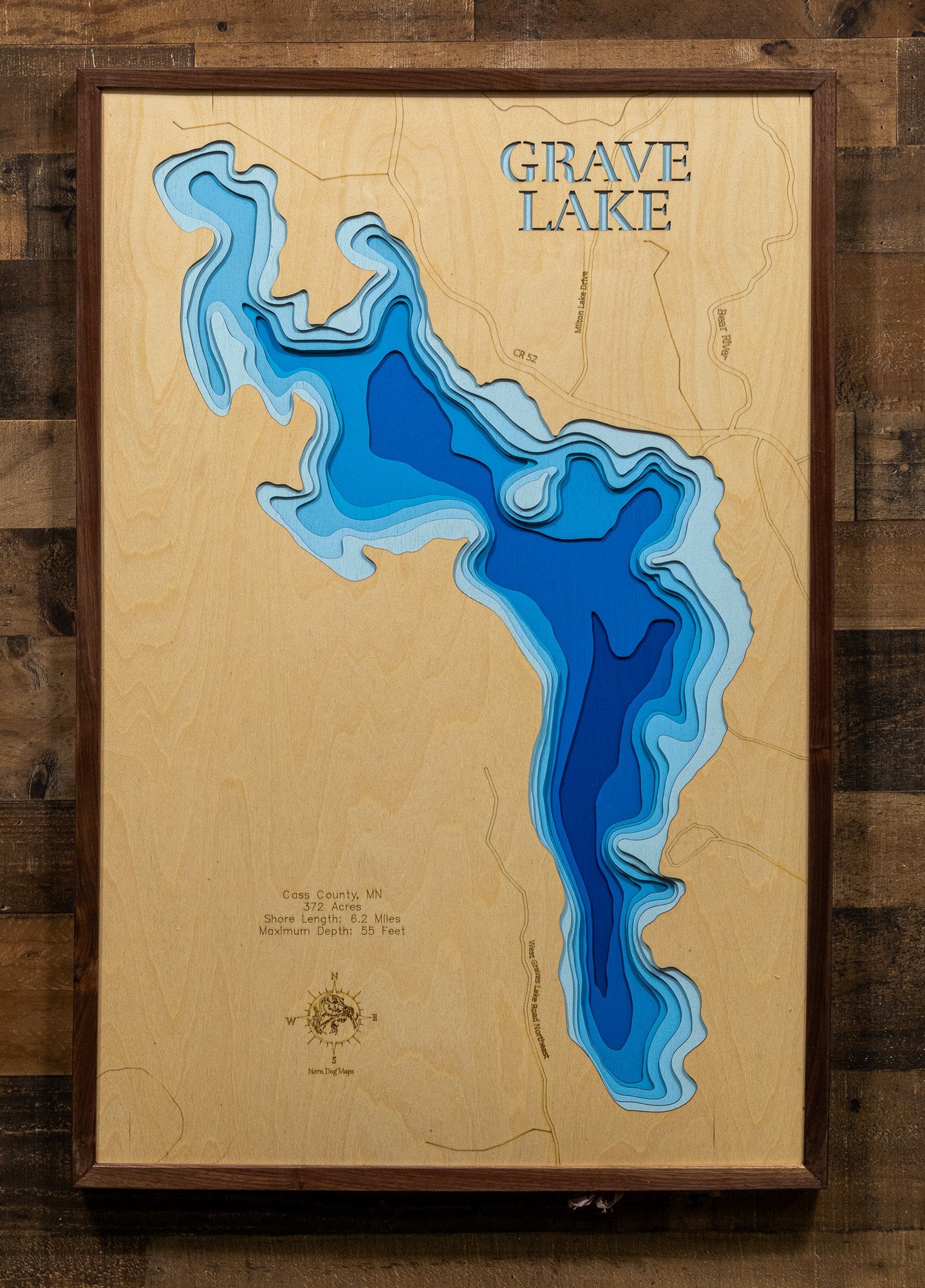 Grave Lake in Cass County, Minnesota