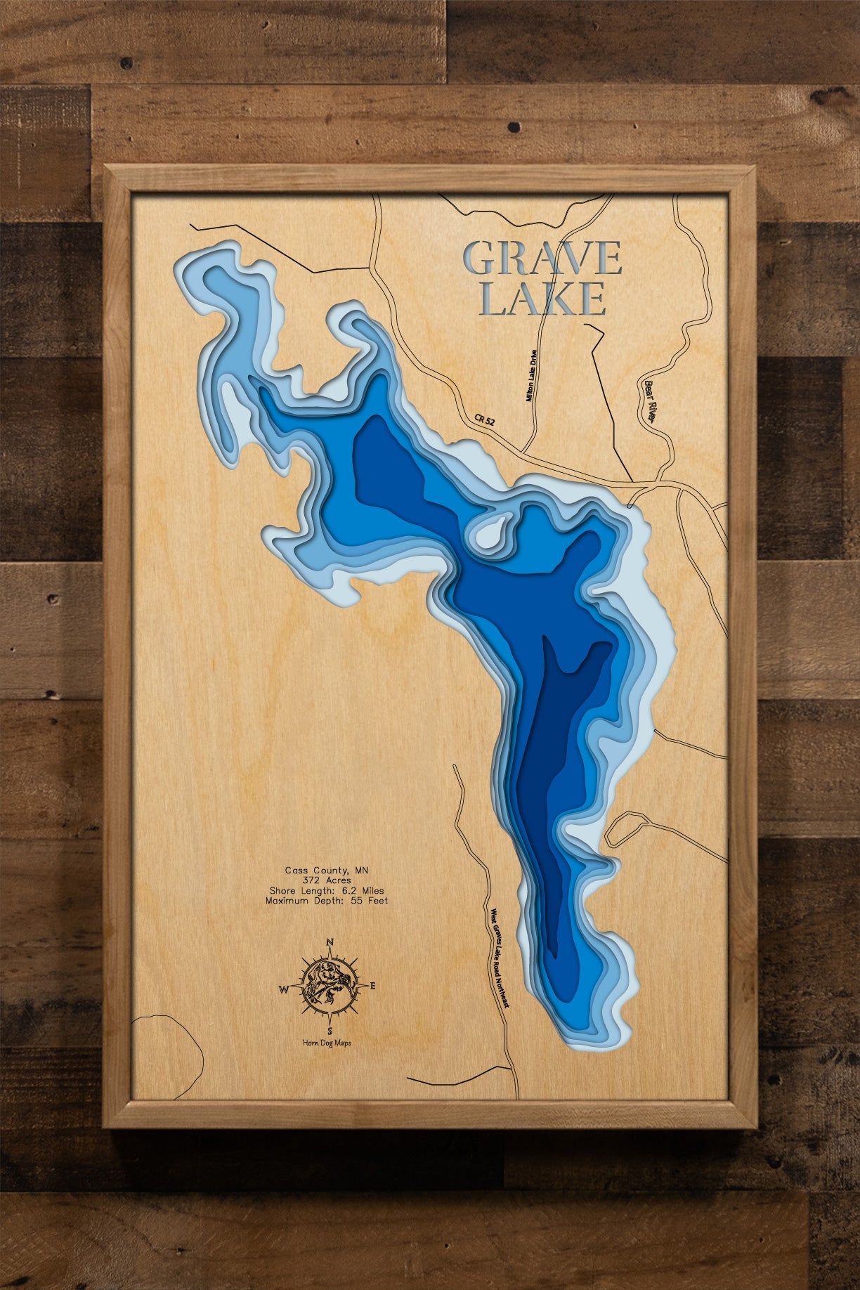 Grave Lake in Cass County, Minnesota