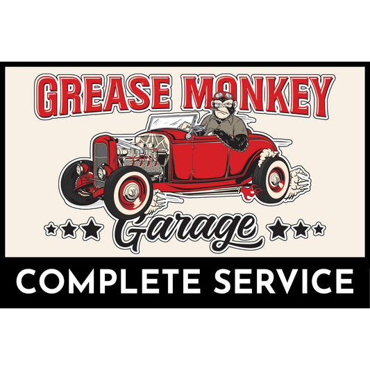 Grease Monkey Garage Complete Service Metal Sign