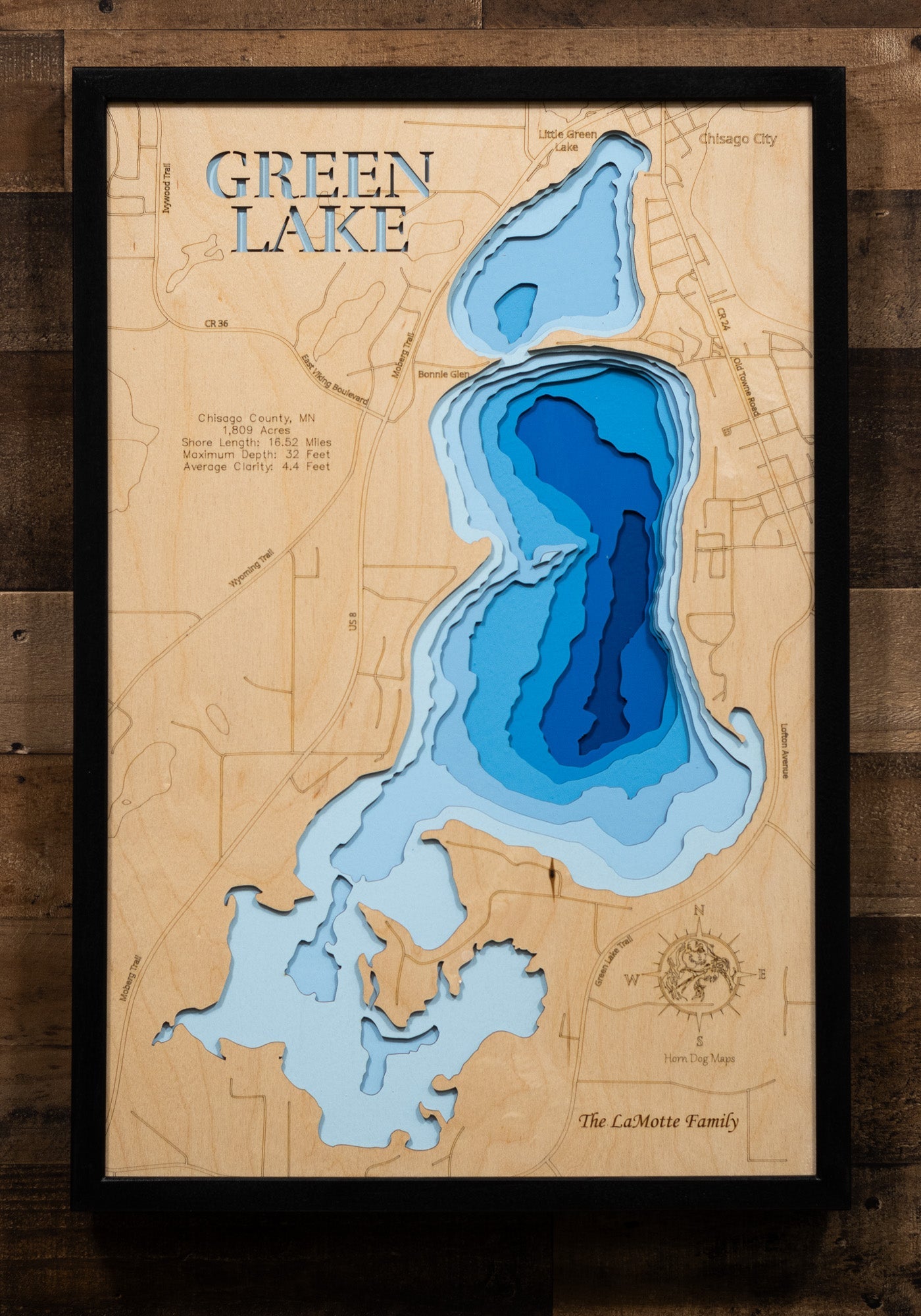 Green Lake in Chisago County, Minnesota