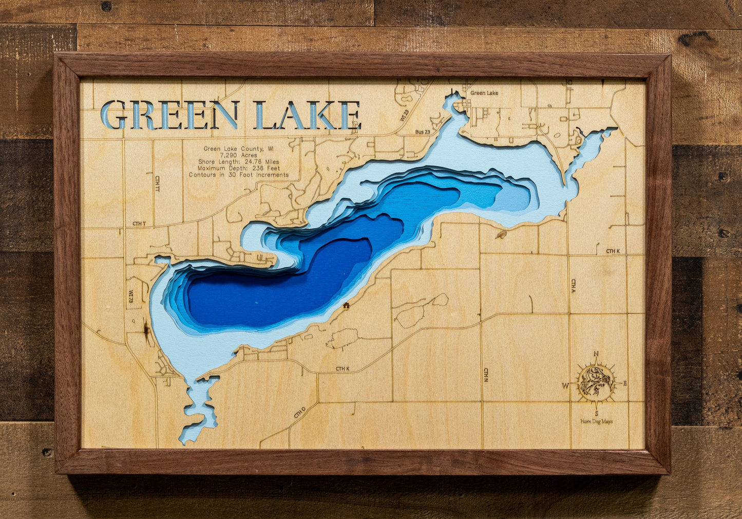Green Lake in Green Lake County, Wisconsin