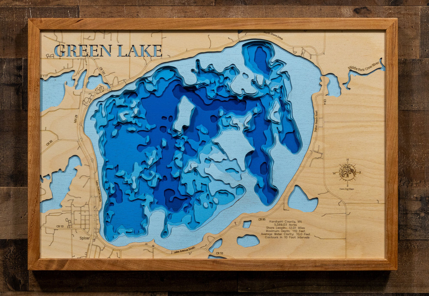Green Lake in Kandiyohi County, Minnesota