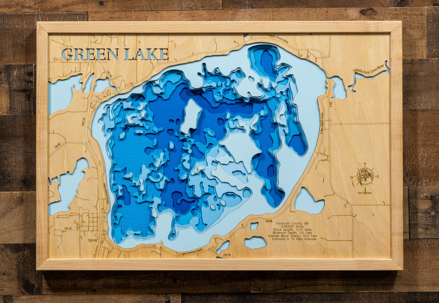 Green Lake in Kandiyohi County, Minnesota