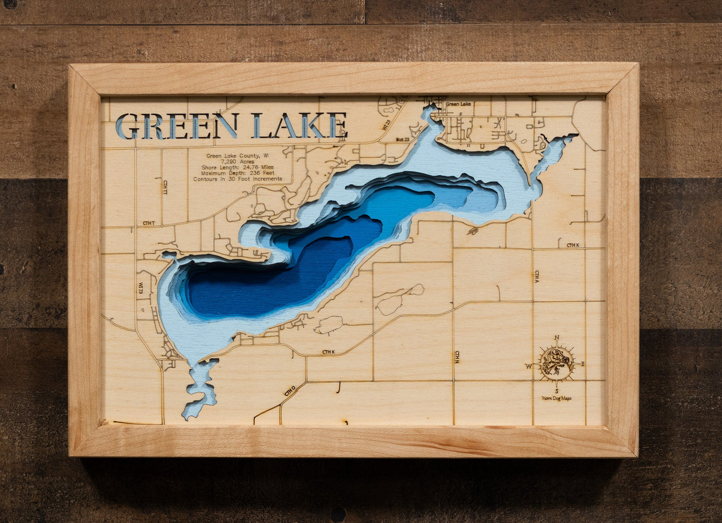 Green Lake in Green Lake County, Wisconsin