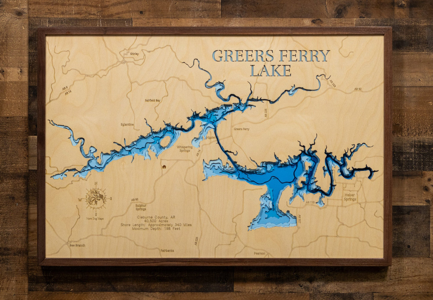 Greers Ferry Lake in Cleburne County, Arkansas