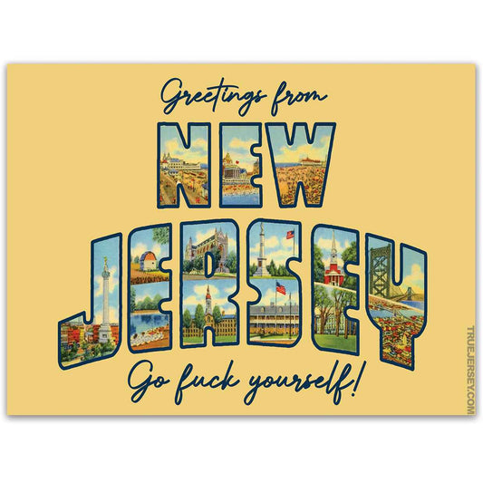 Greetings from New Jersey Flexible Magnet