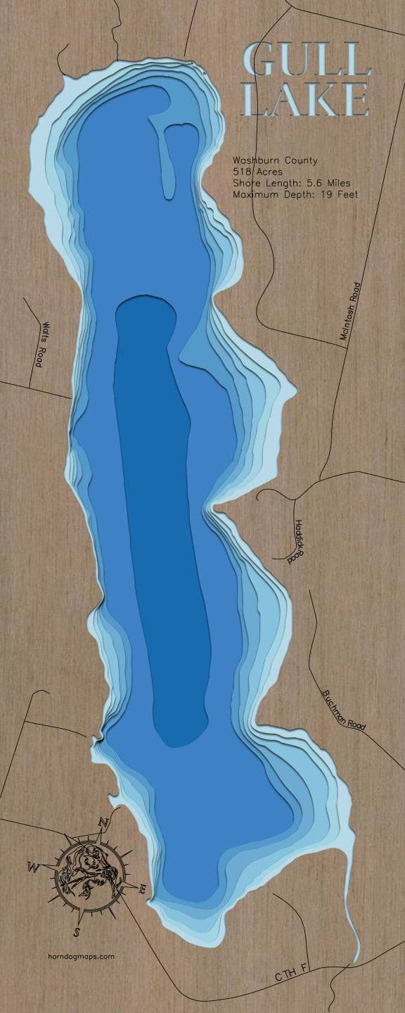 Gull Lake in Washburn County, Wisconsin