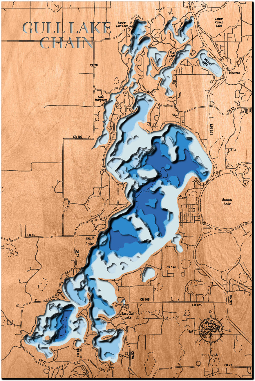 Gull Lake Chain in Cass County, Minnesota