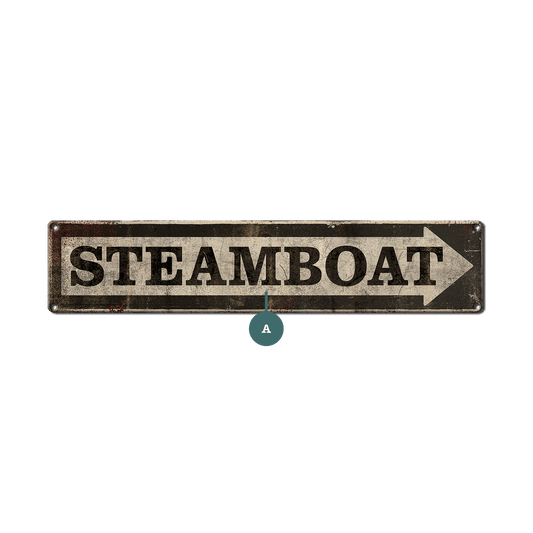 Directional Street Sign - Wall Decor