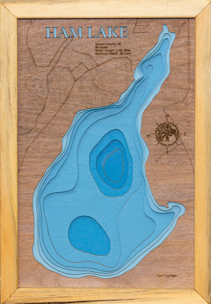 Ham Lake in Sawyer County, Wisconsin