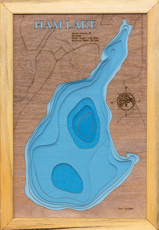 Ham Lake in Sawyer County, Wisconsin