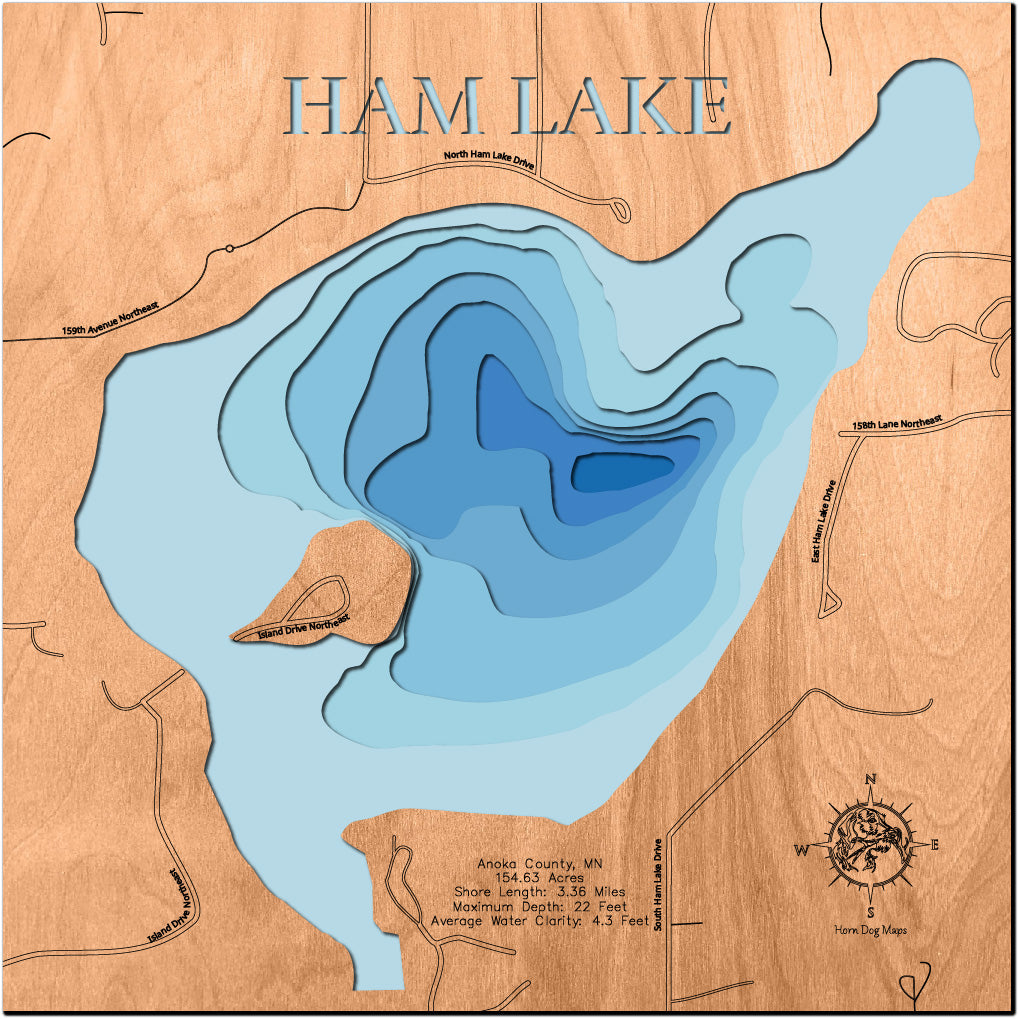 Ham Lake in Anoka County, Minnesota