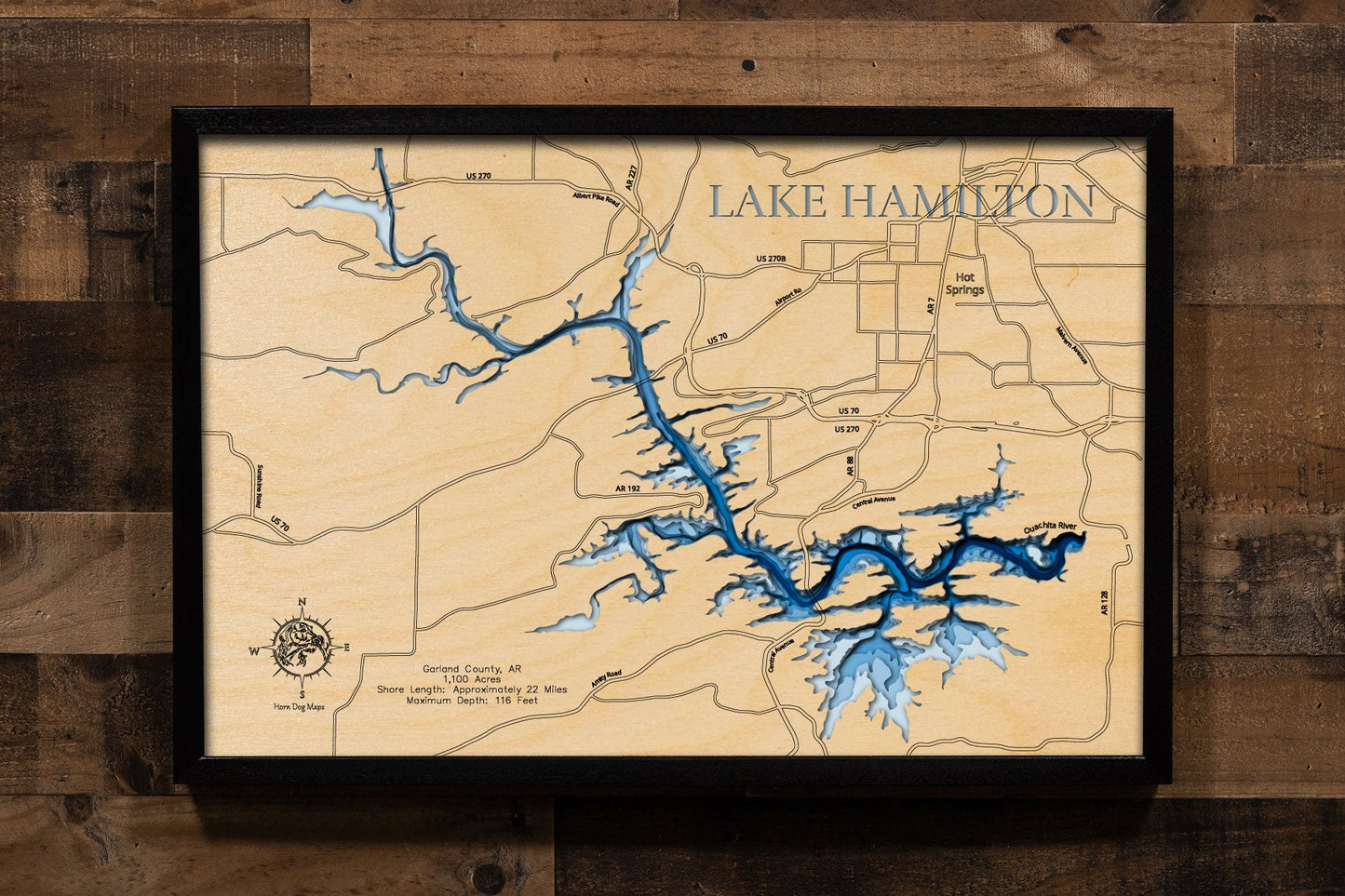 Lake Hamilton in Garland County, Arkansas