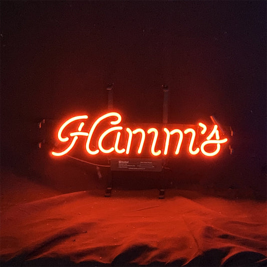 Red Hamm's Beer Neon Sign Light