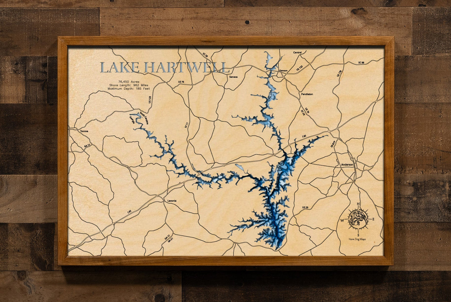 Hartwell Lake in South Carolina and Georgia