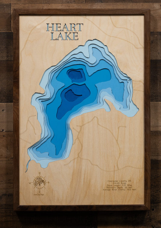 Heart Lake in Clearwater County, Minnesota