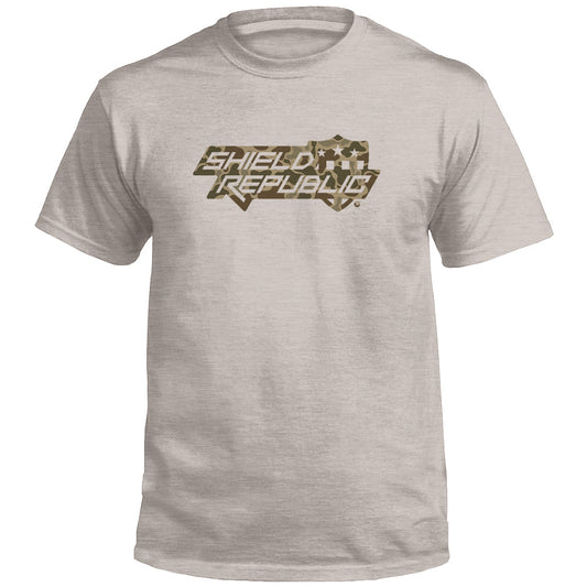 Shield Republic Duck Camo Stacked Logo (Front)