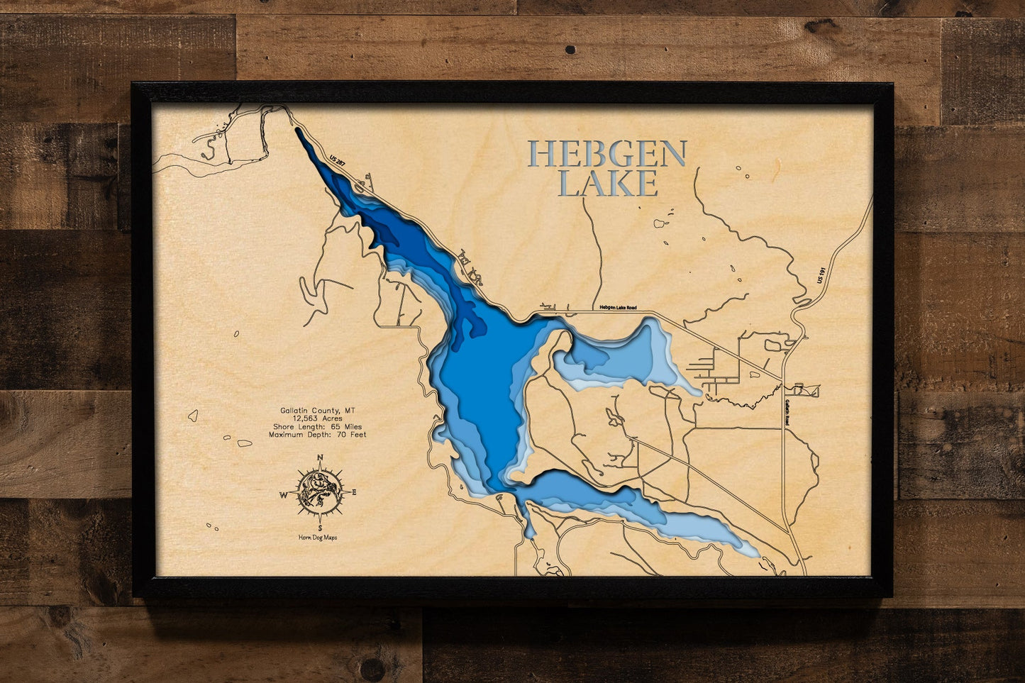Hebgen Lake in Gallatin County, Montana