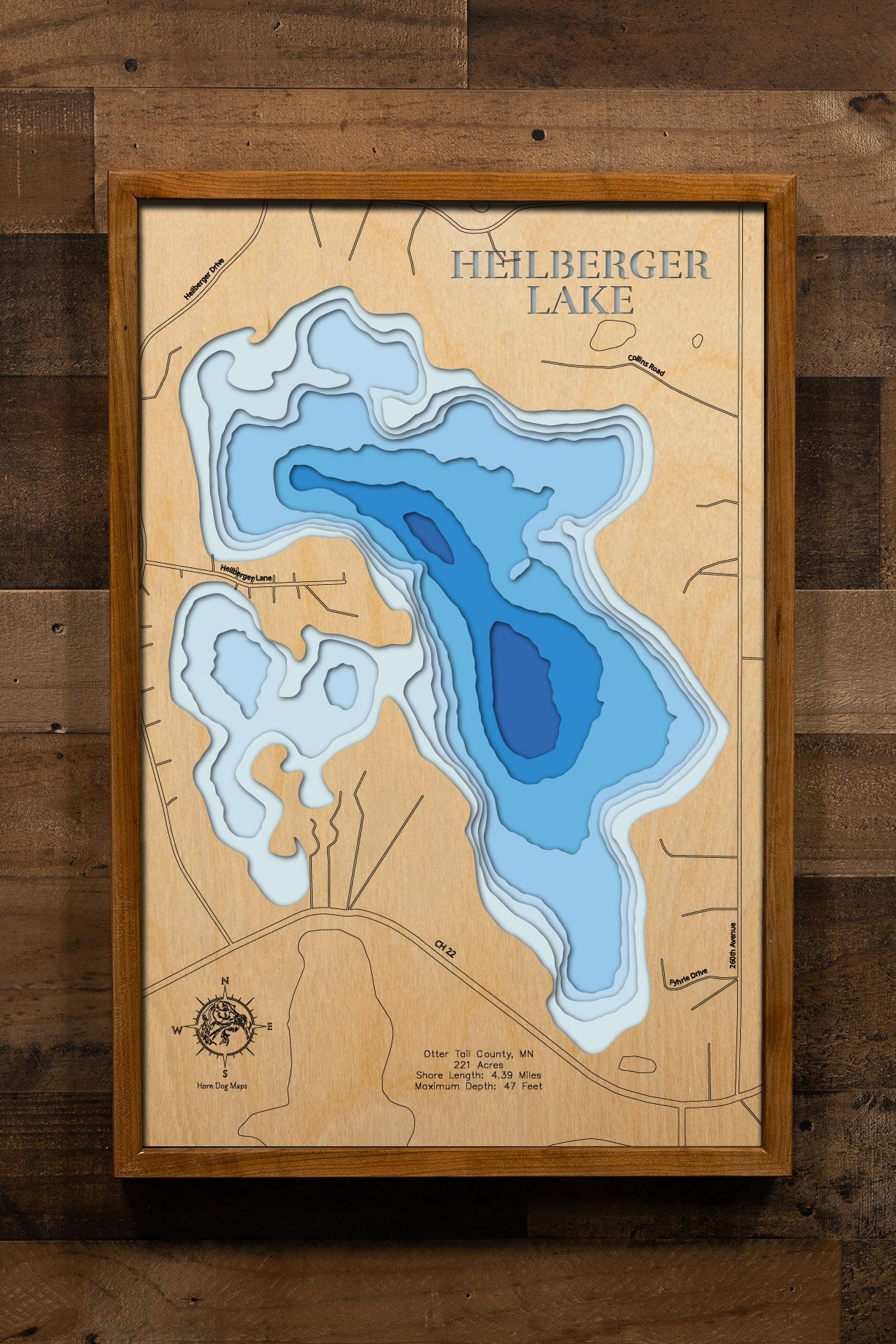 Heilberger Lake in Otter Tail County, Minnesota