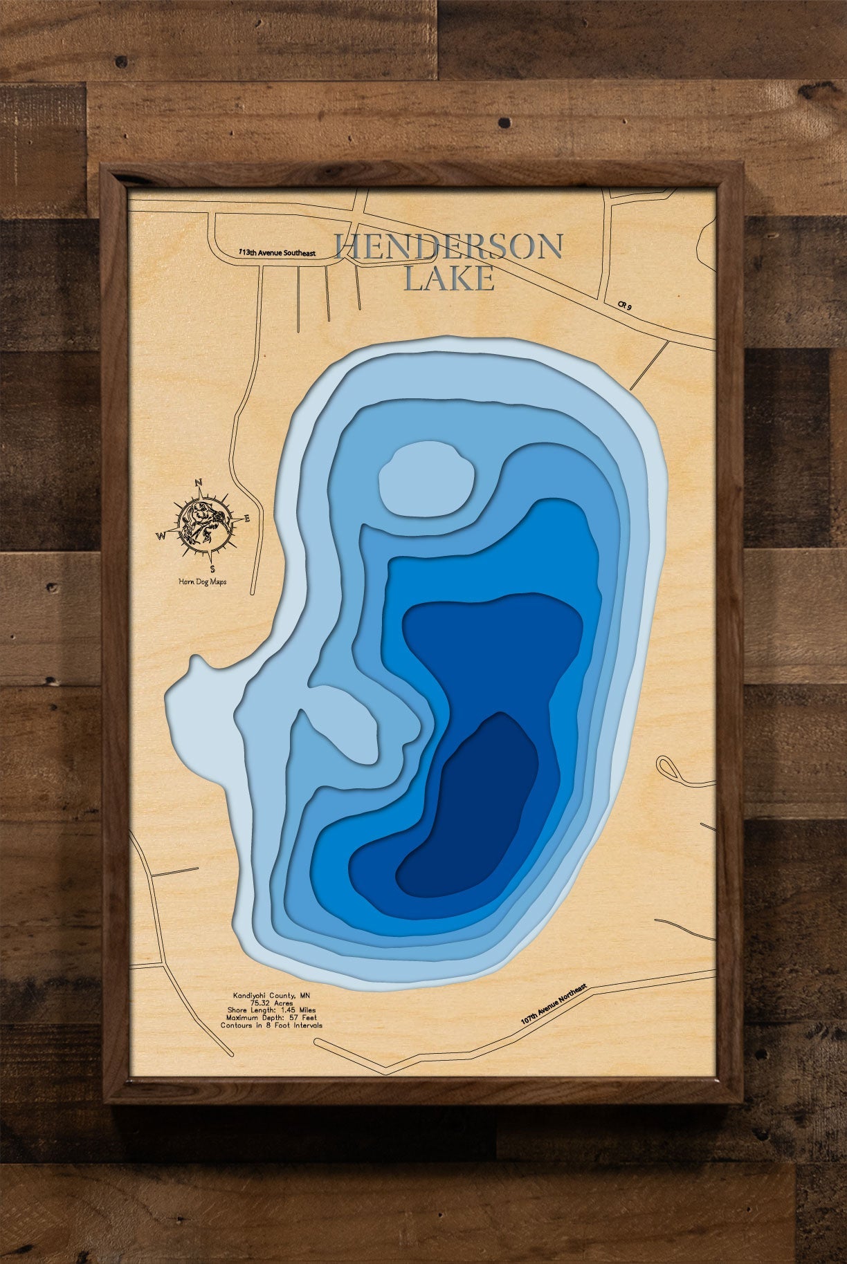 Henderson Lake in Kandiyohi County, Minnesota