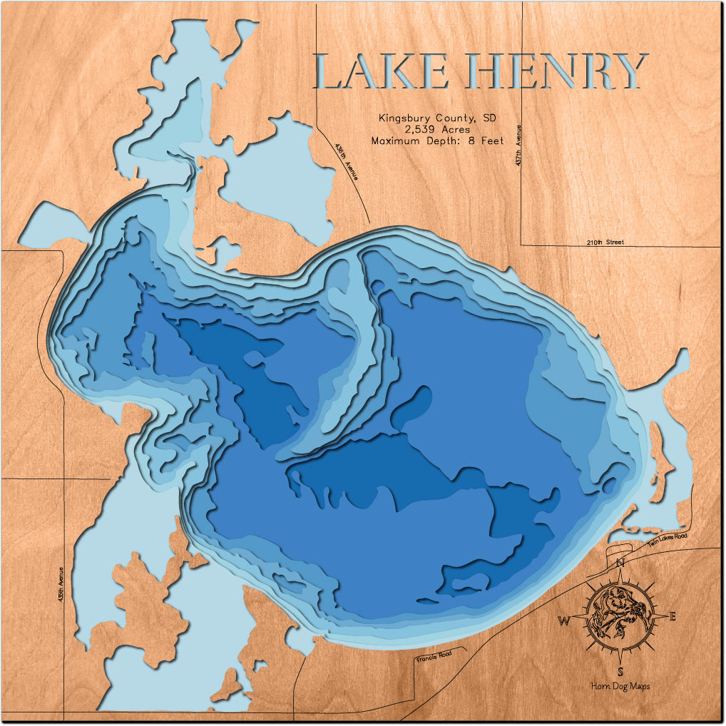 Lake Henry in Kingsbury County, South Dakota