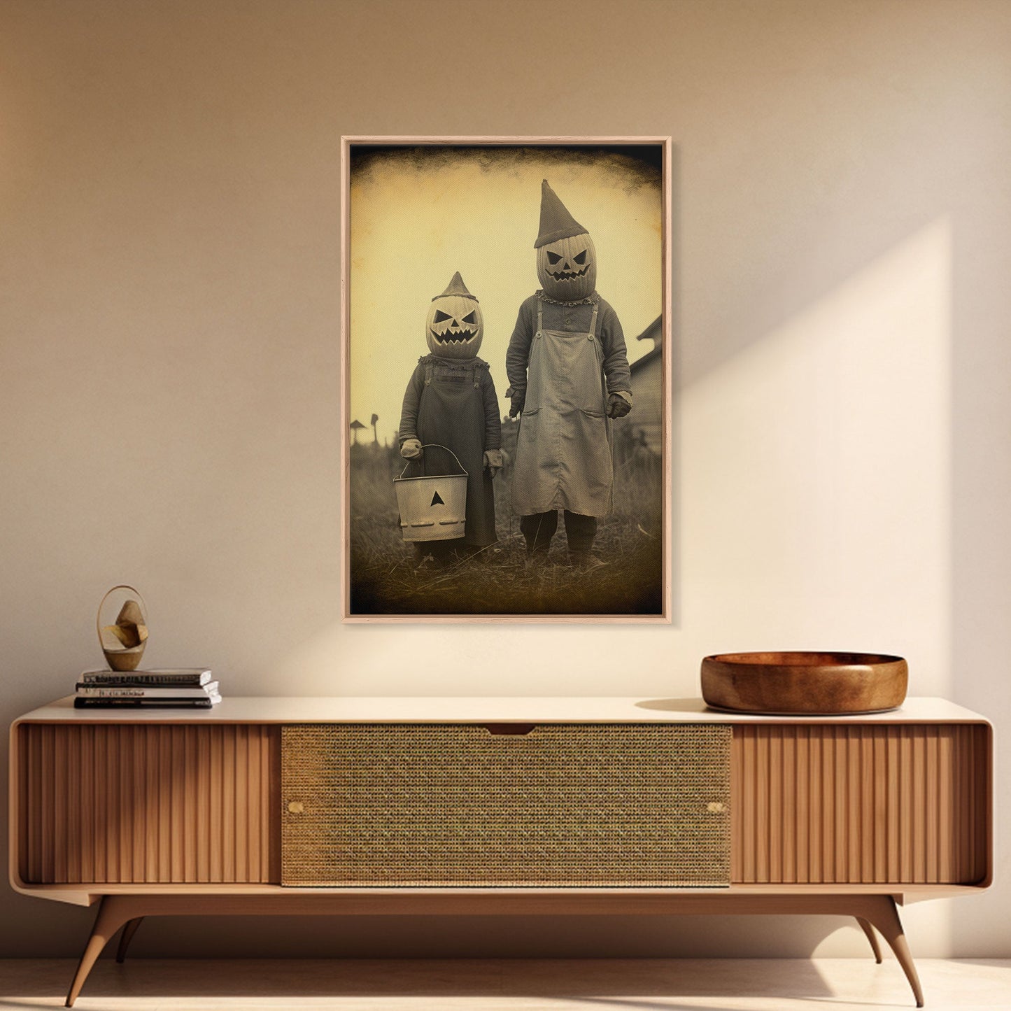 Horror Decor, Spooky Room Decor, Spooky Halloween, Dark Wall Art, Occult Art, Canvas Print, Wall Art, Vertical Print, Home Decor, Wall Decor